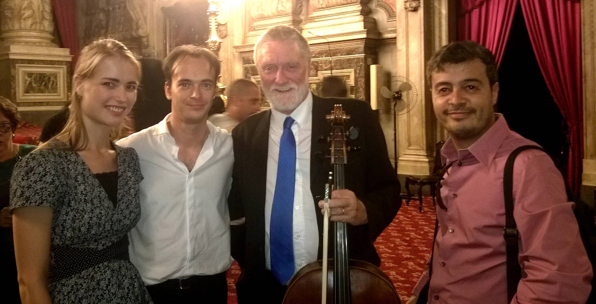 Omar Rost, Nastya and Sir David Chew, 2014